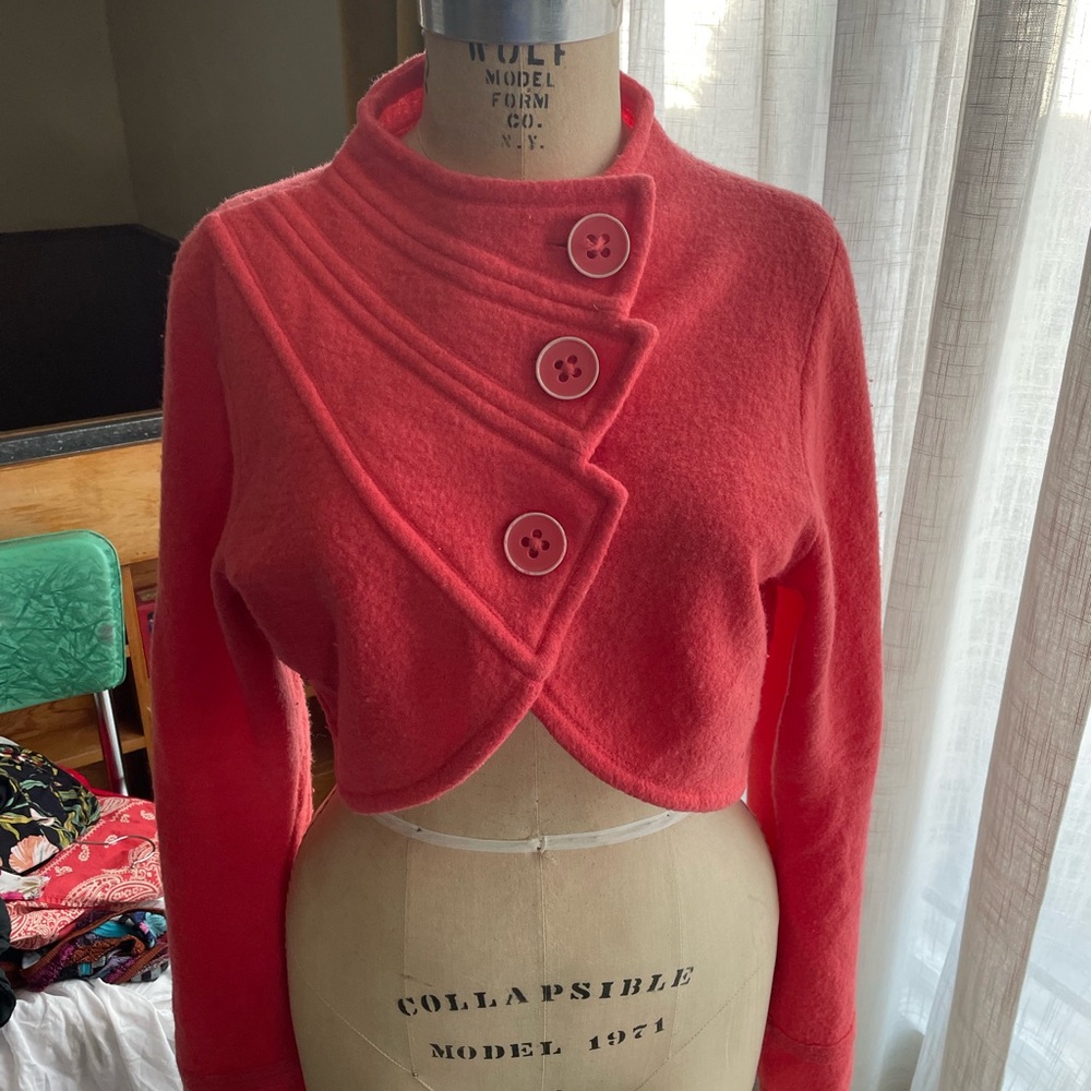 Funky Y2K Anthropologie Cropped Cardigan